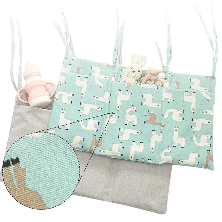 organizator1 Pamučni organizator za dječji krevetić – višenamjenska torba za bebe 🌿