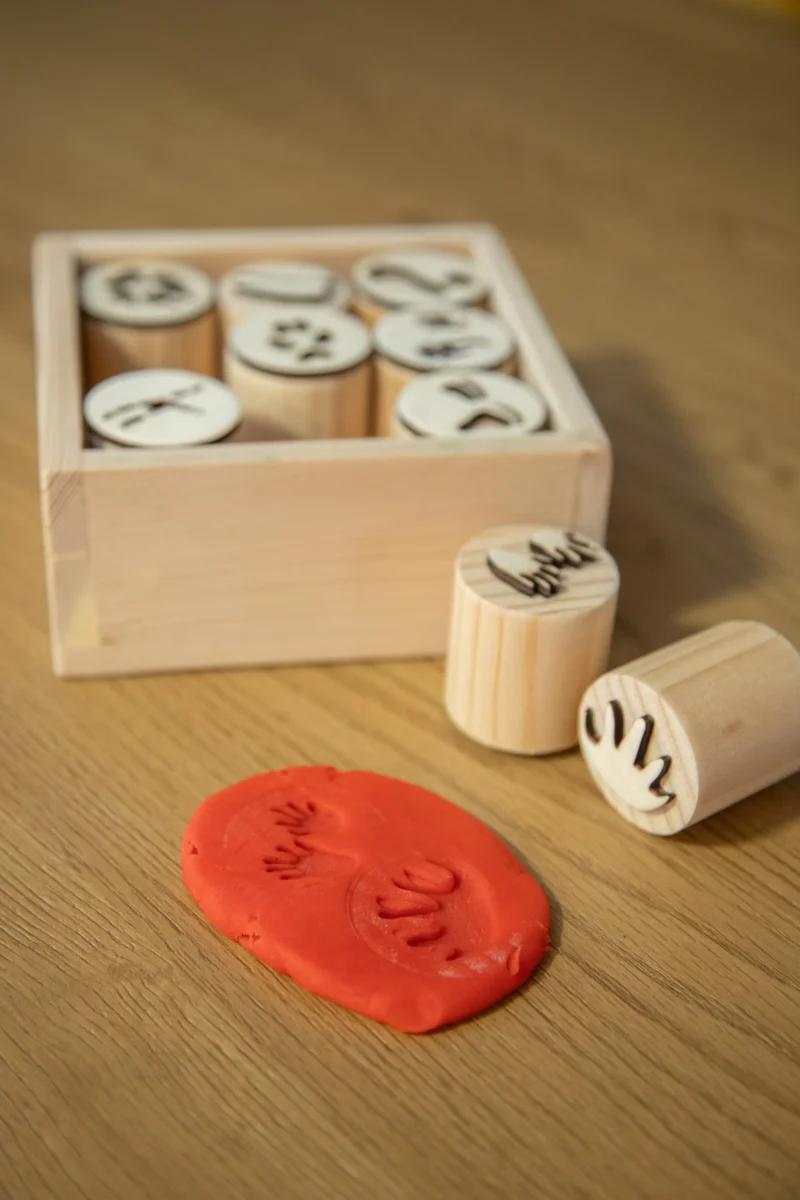 Drveni pečati za plastelin – motivi životinja