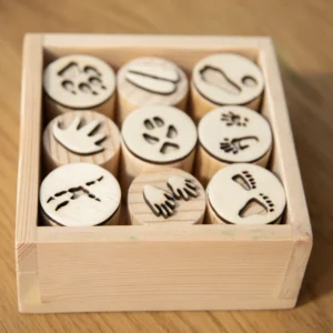 Drveni pečati za plastelin – motivi životinja