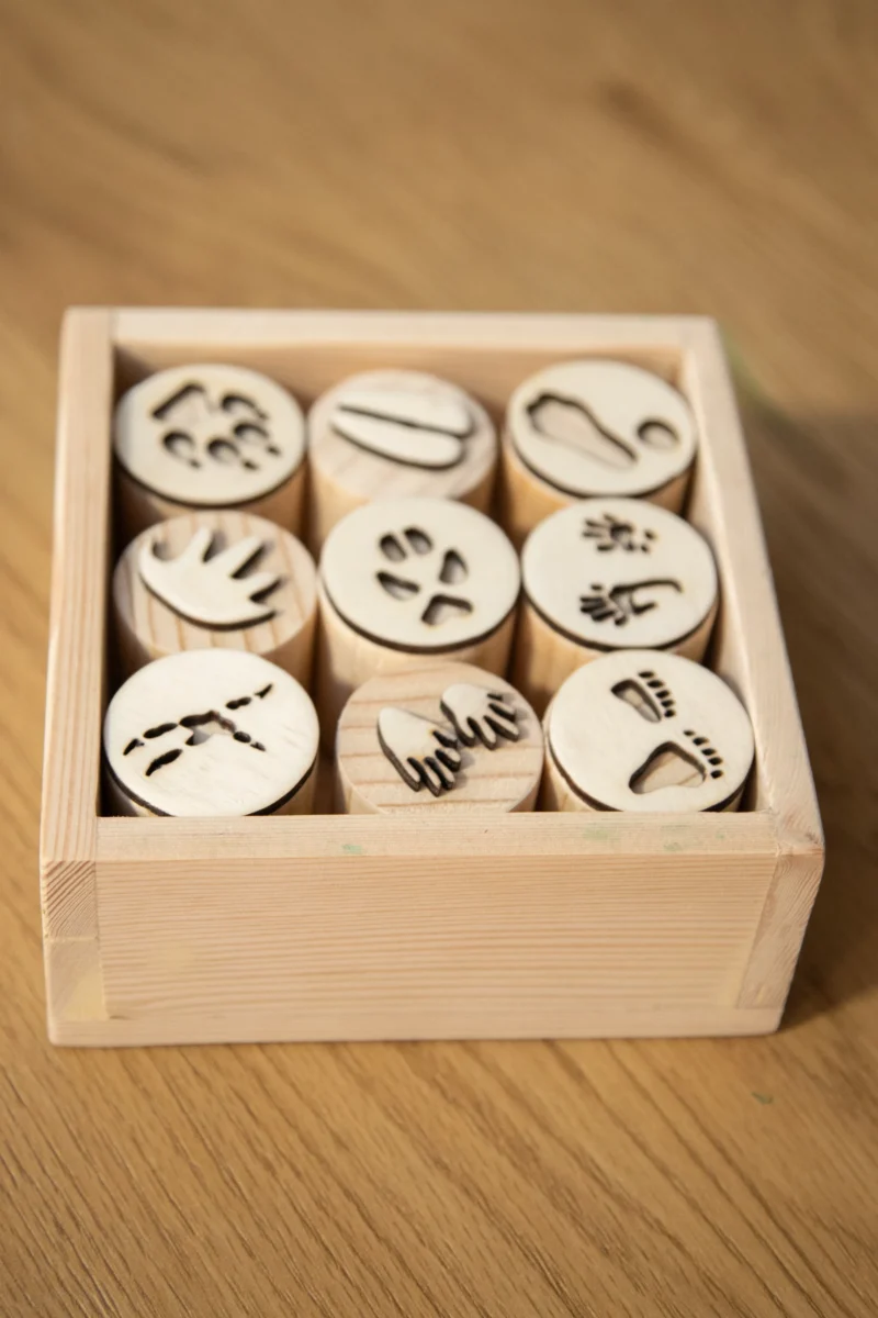 Drveni pečati za plastelin – motivi životinja