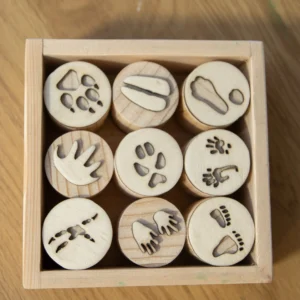 Drveni pečati za plastelin – motivi životinja