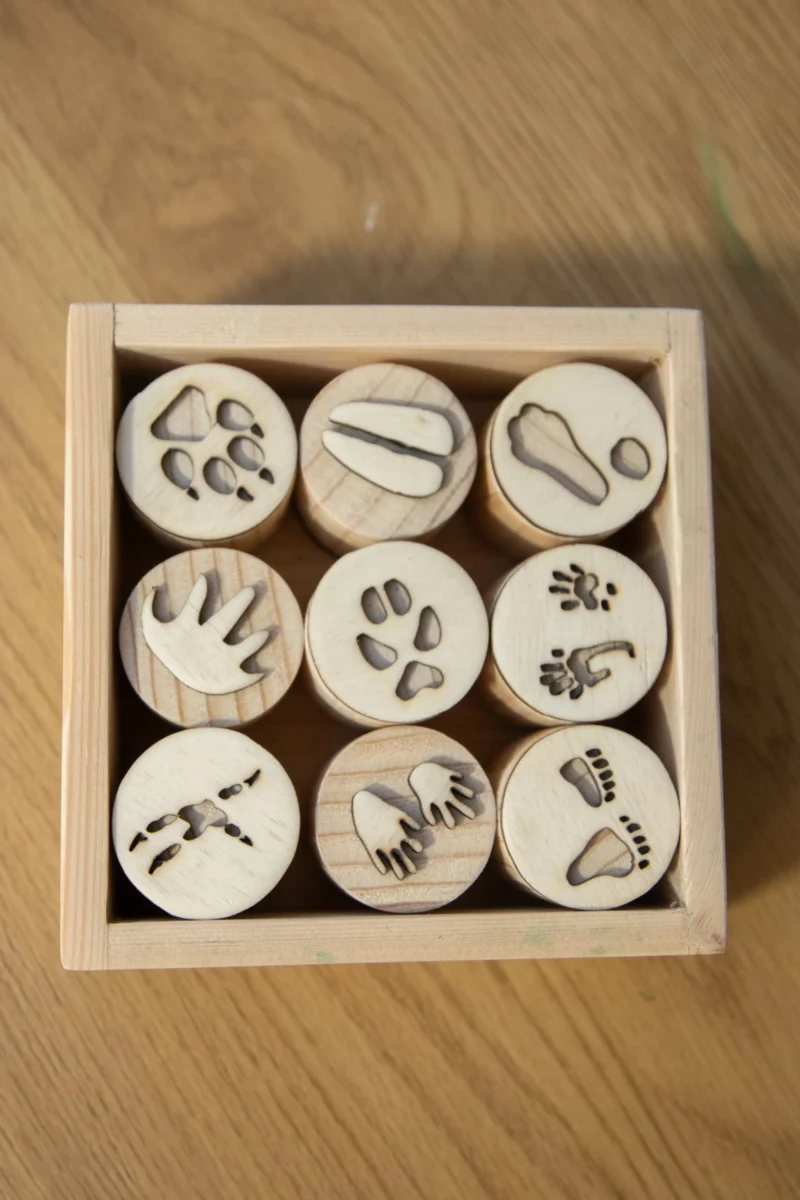 Drveni pečati za plastelin – motivi životinja