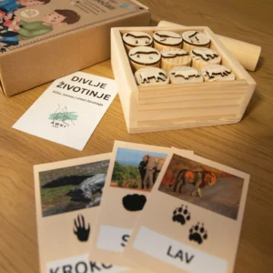 Drveni pečati za plastelin – motivi životinja